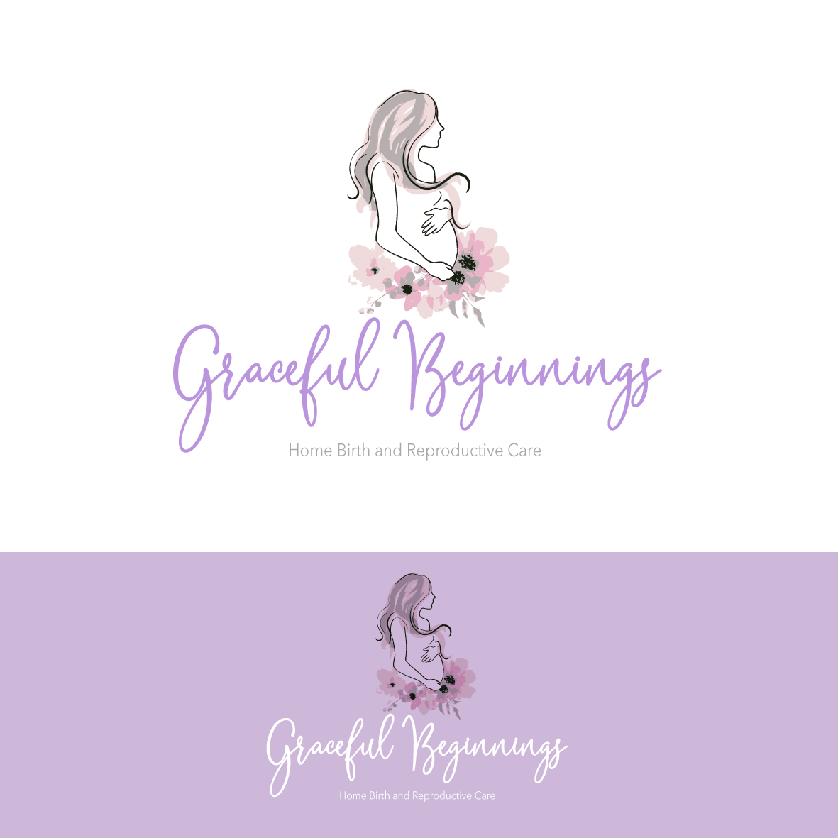 Logo Design by Samantha Ward Design for Graceful Beginnings Midwifery | Design #22088029