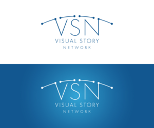 Visual Story Network | Logo Design by H-H Arts