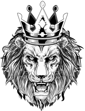 Lioness face with crown | 90 Tattoo Designs for a business in Iceland