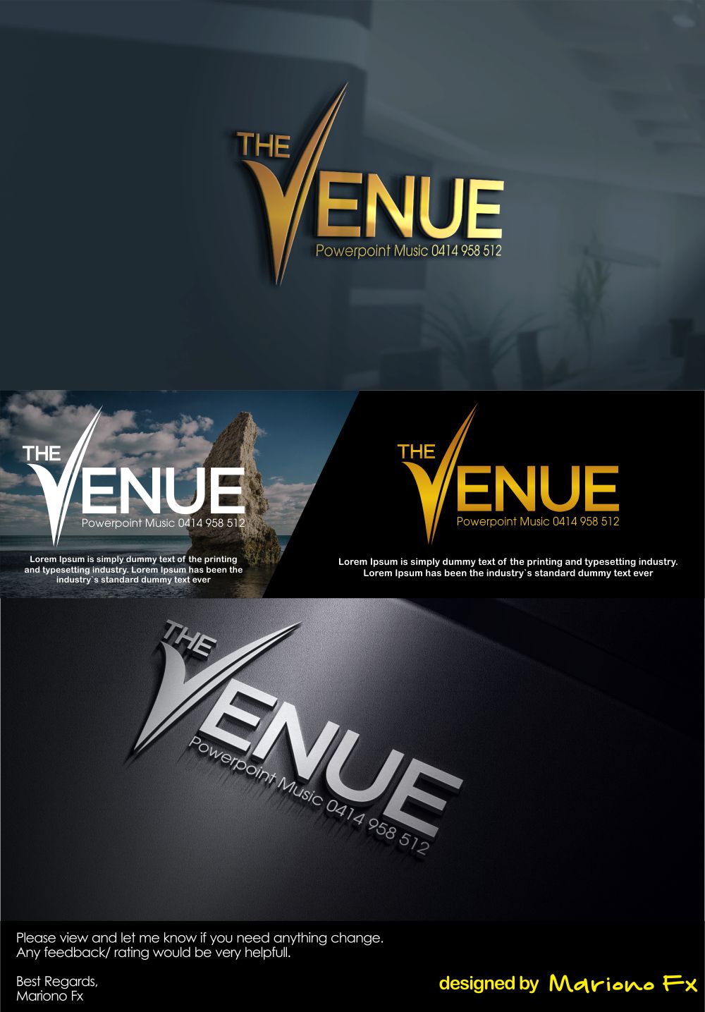 Diseño de Logo por Mariono Fx para Powerpoint Music | Diseño: #22046624