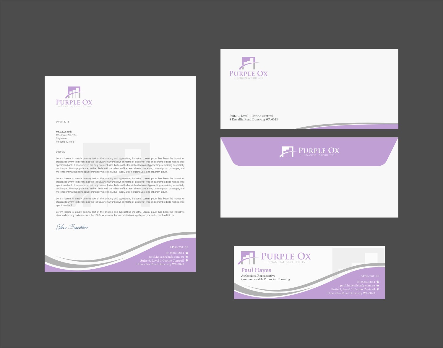 Schreibwaren-Design von INDIAN_Ashok für Purple Ox Pty Ltd | Design #22049235