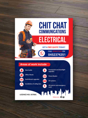 Chit Chat Communications - Electrical  | Flyer Design by innovative earth