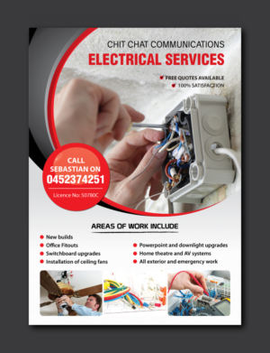 Chit Chat Communications - Electrical  | Flyer Design by meet007