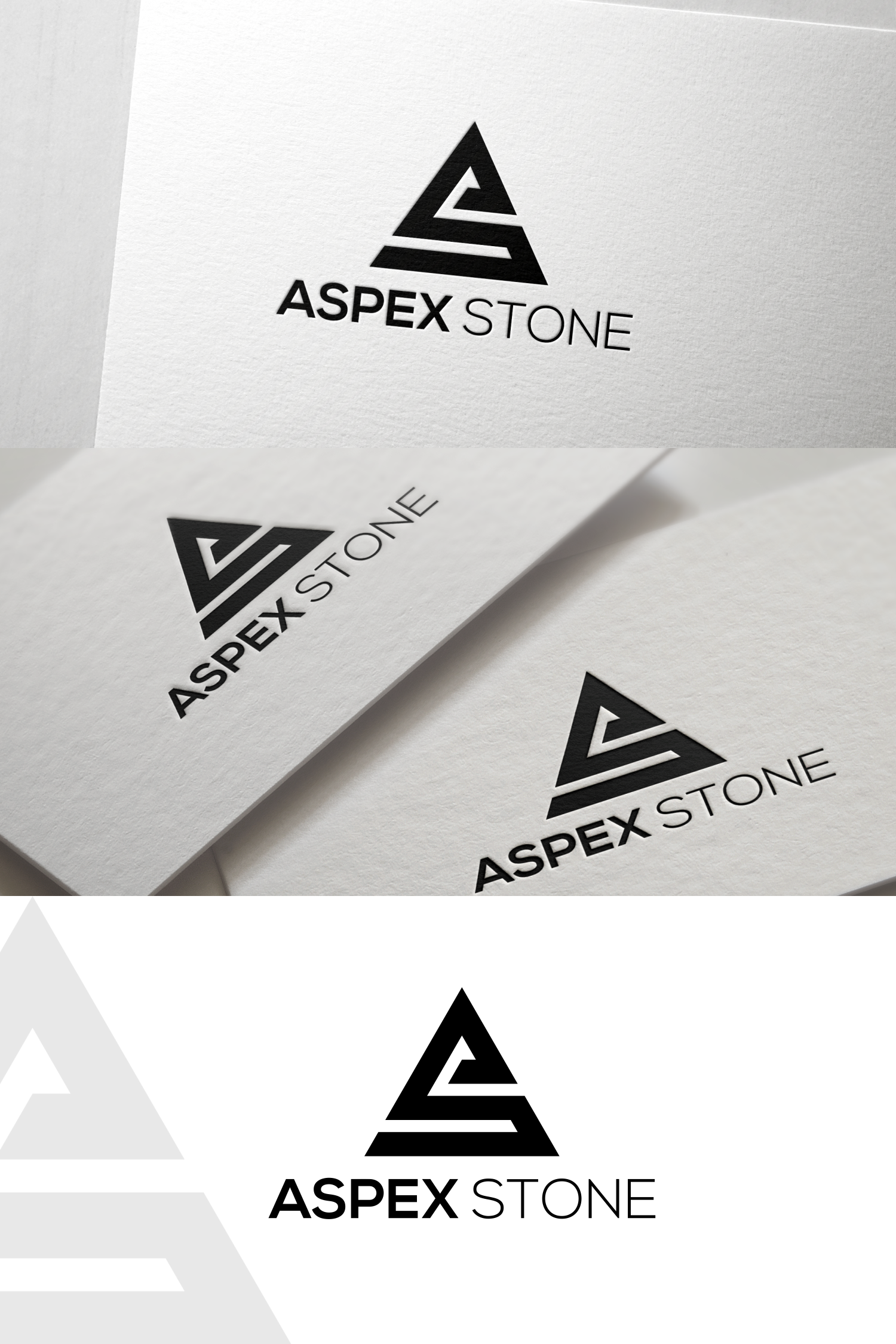 Logo Design by two one for ASPEX Stone | Design #22050444