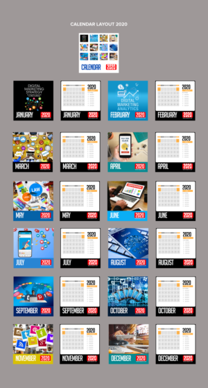Calendar 28 Pages- This is a calendar Layout  2020  | Print Design by SAI DESIGNS