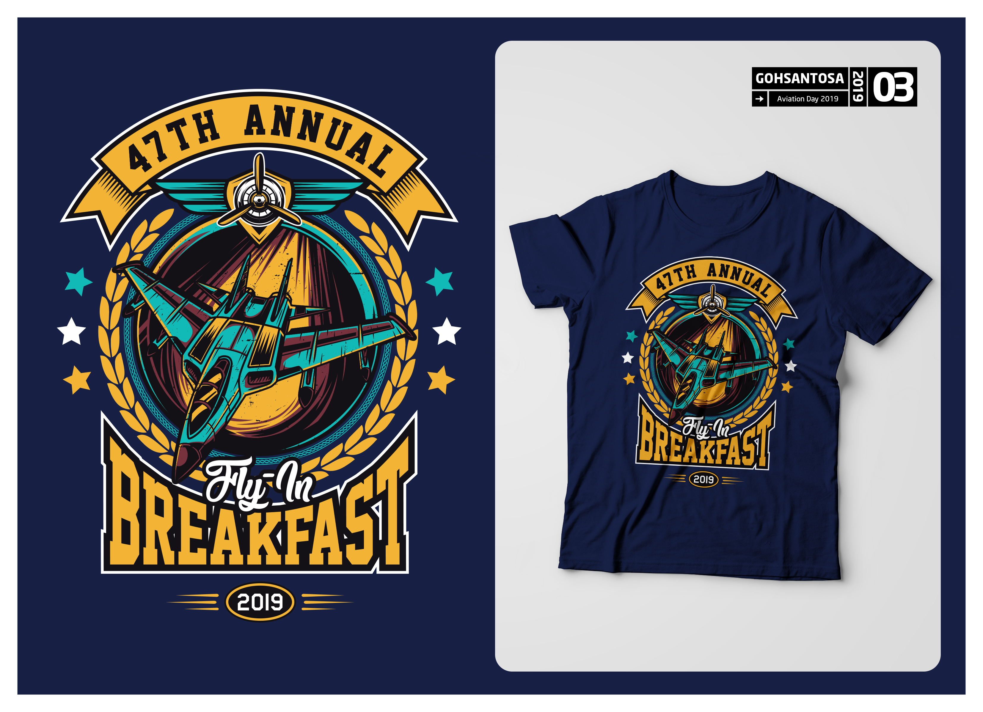 Design de T-shirt par Gohsantosa pour EAA Chapter 1227 | Design #22052795