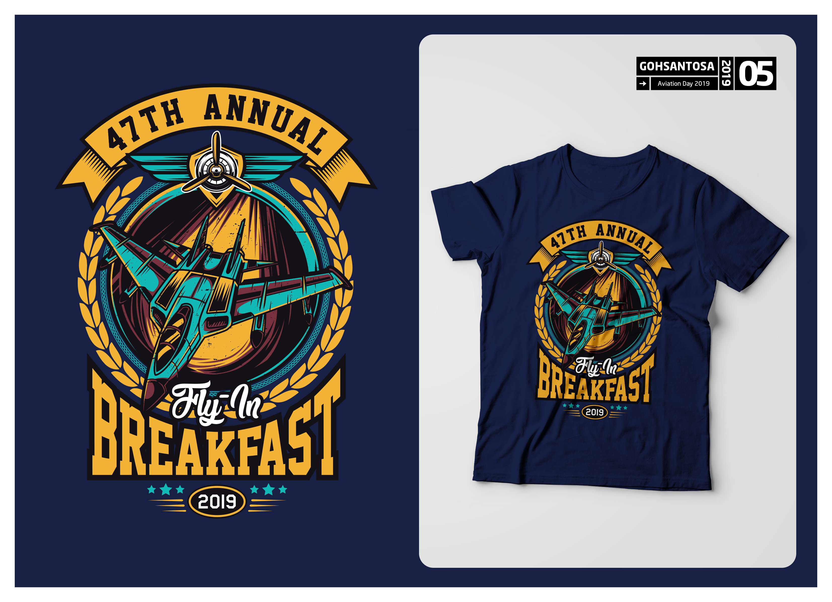 Design de T-shirt par Gohsantosa pour EAA Chapter 1227 | Design #22052803