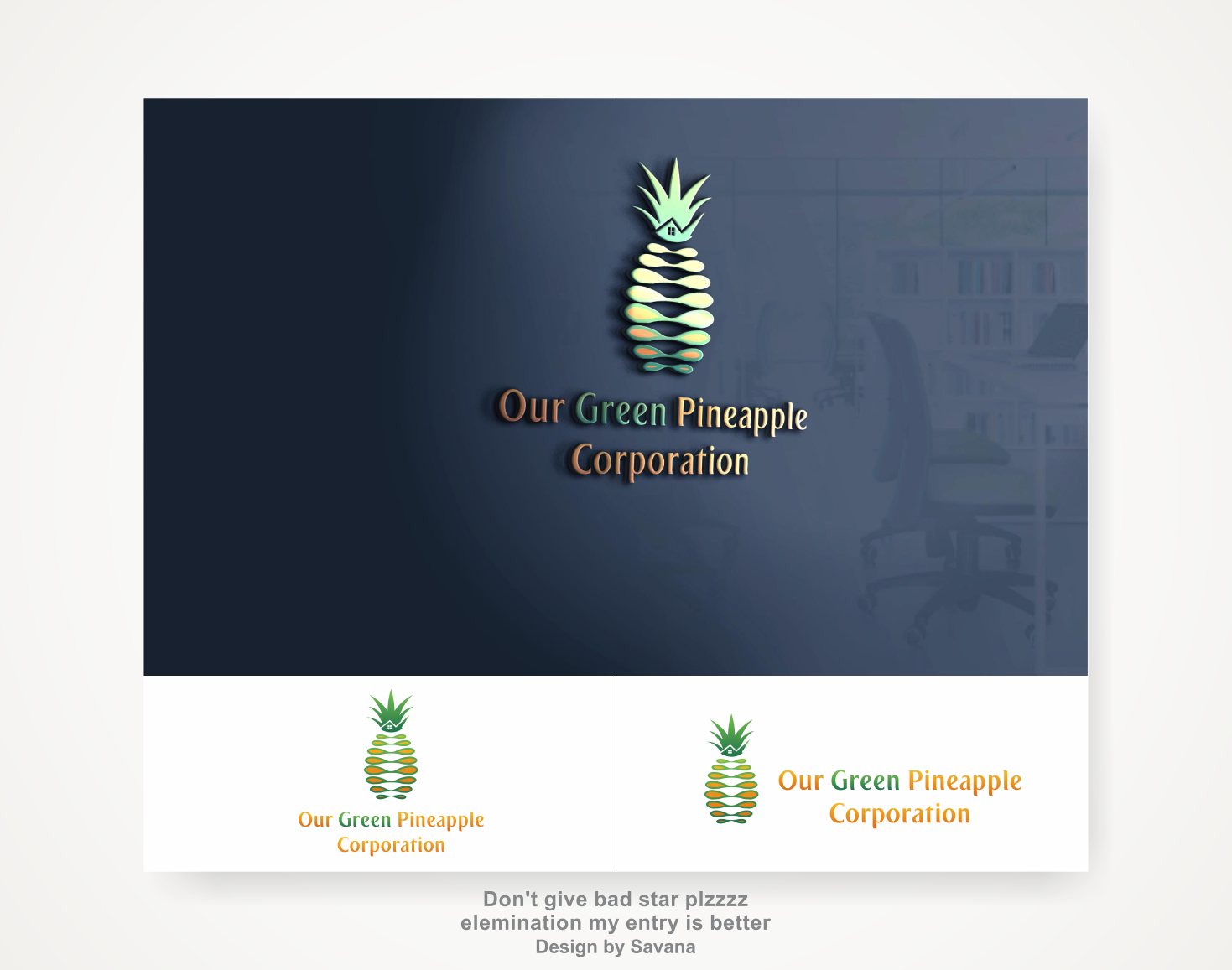 Diseño de Logo por Savana para Our Green Pineapple Corporation | Diseño #22092670