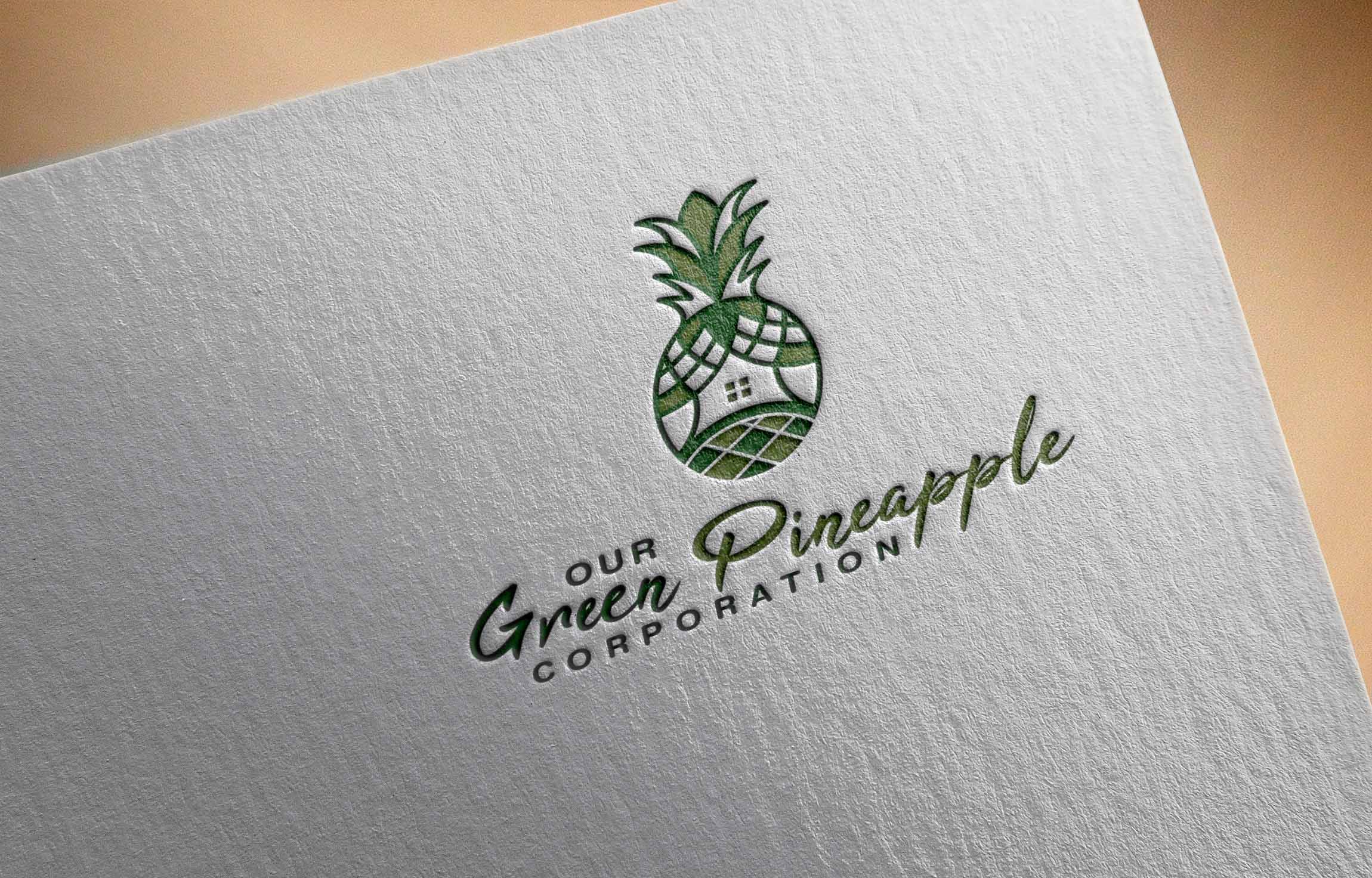 Logo Design by unickzone for Our Green Pineapple Corporation | Design #22074883