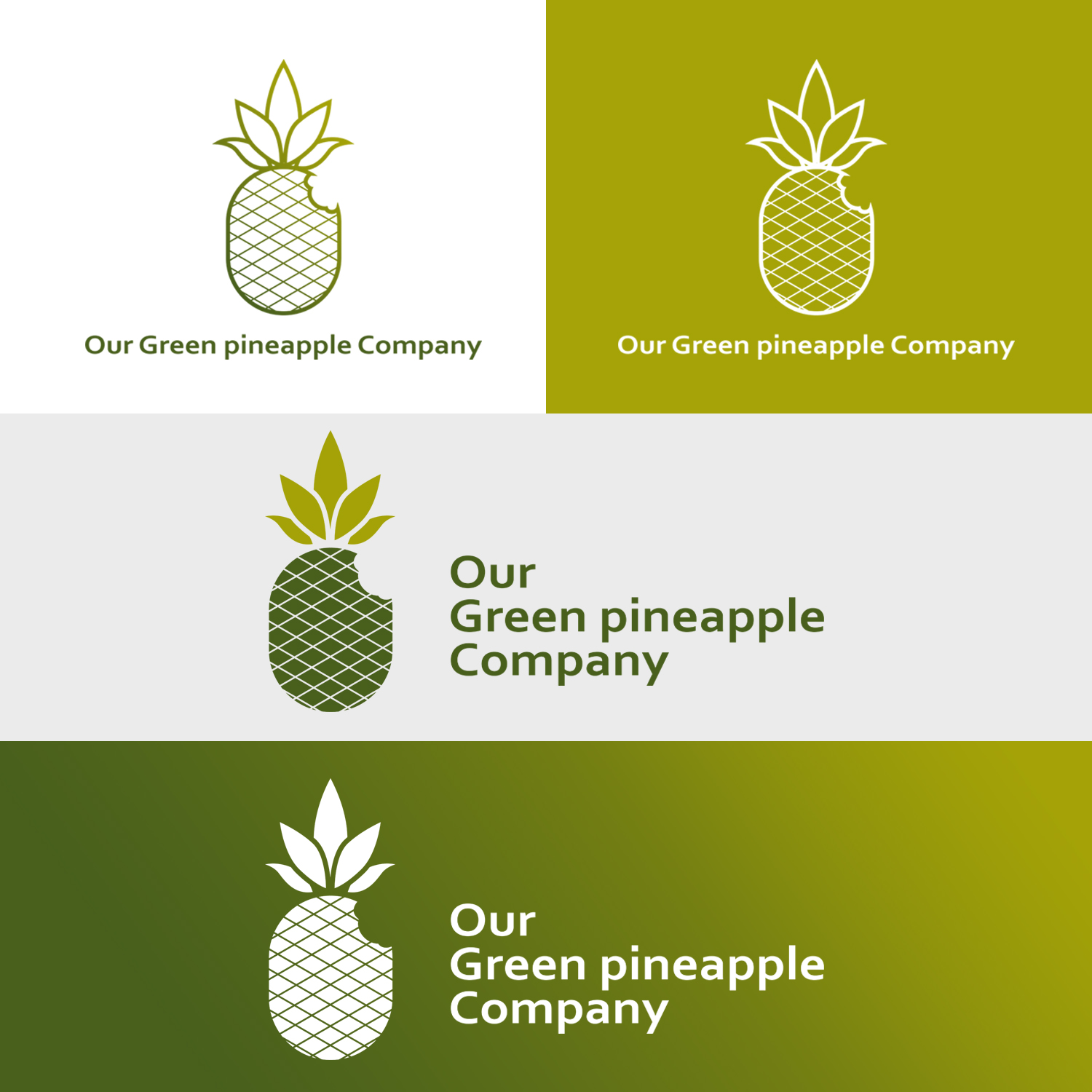 Logo Design by Ivanbitar for Our Green Pineapple Corporation | Design #22097529