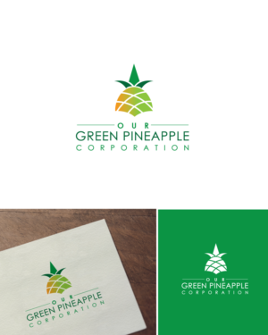 Logo Design by k.l.s.chatterjee 2 for Our Green Pineapple Corporation | Design #22054412