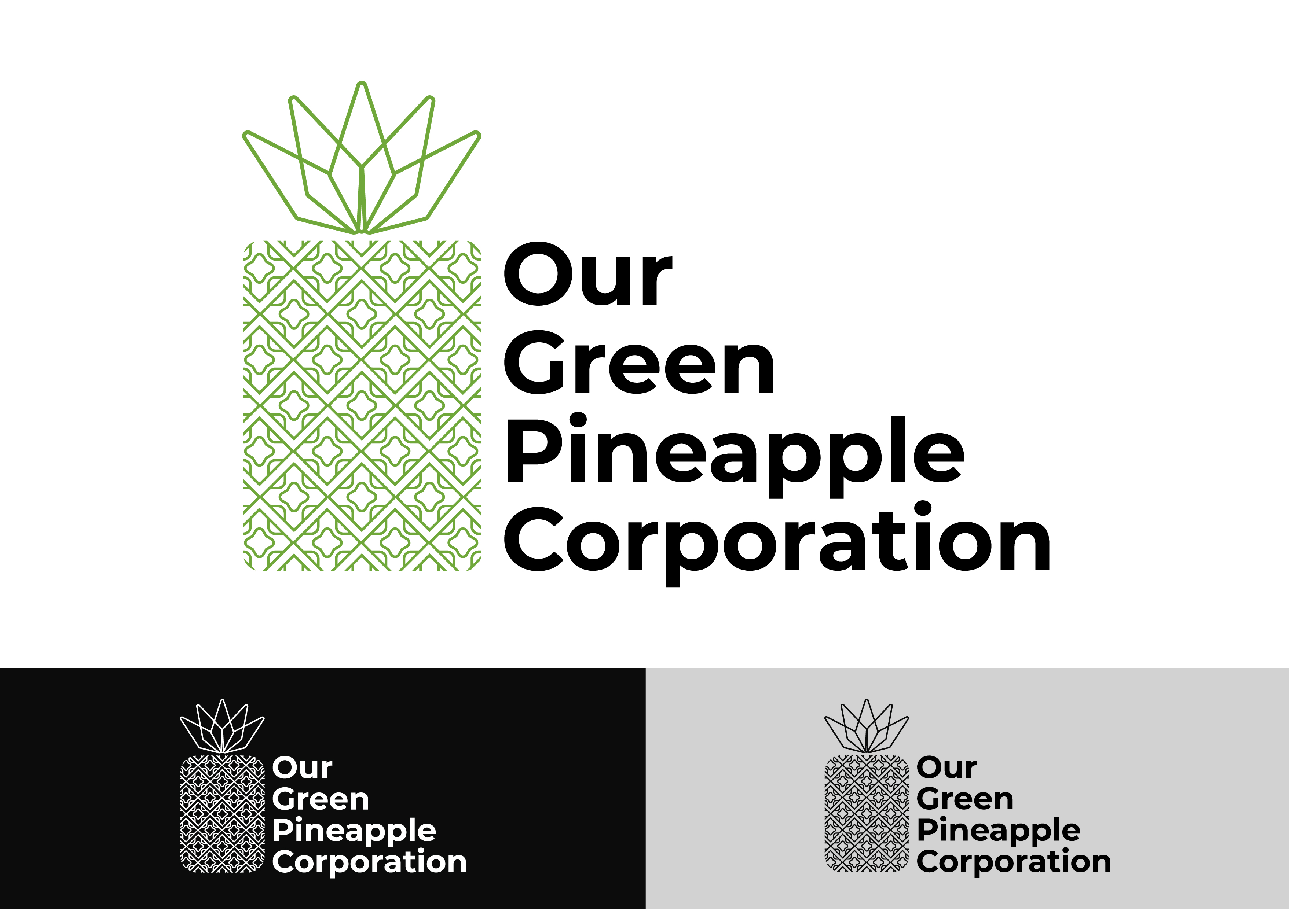 Logo Design by Kore Branding for Our Green Pineapple Corporation | Design #22066511
