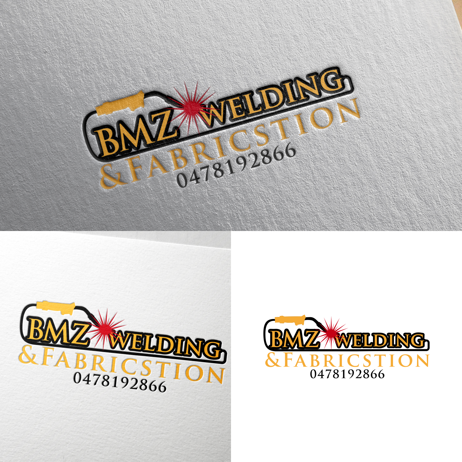 Logo Design by suthita 2 for BMZ roofing & colourbond fencing  | Design #22060571