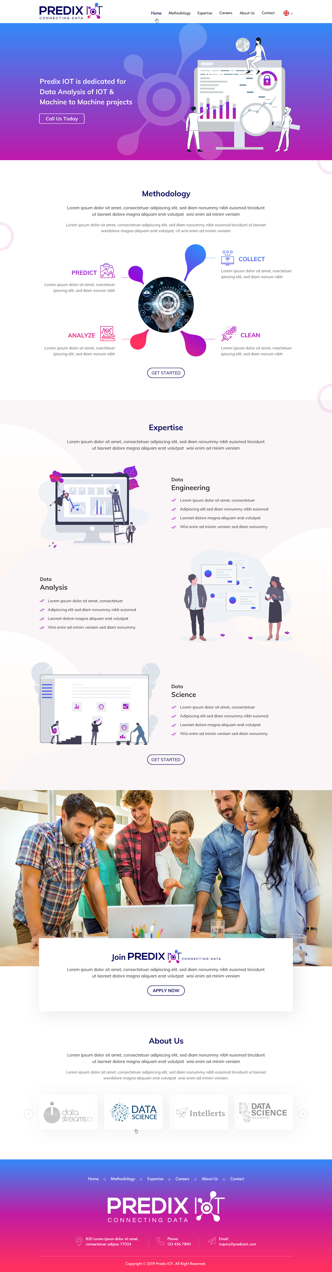 Playful, Modern, Data Science Web Design for a Company by Sbss | Design ...