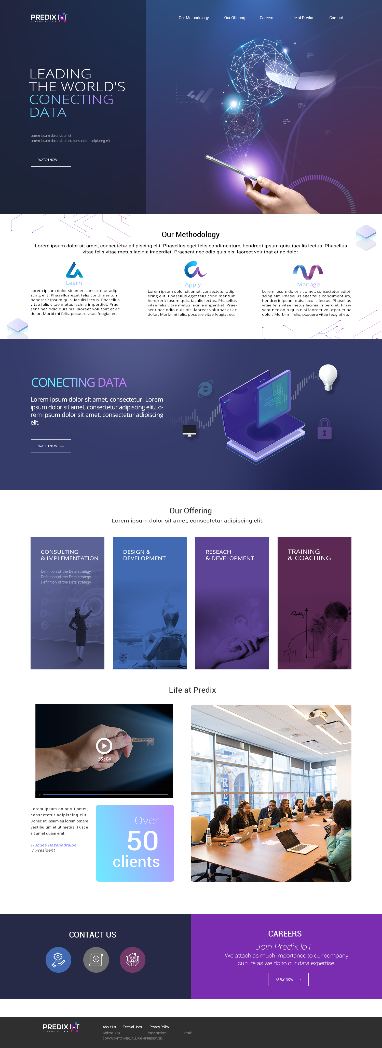 Playful, Modern, Data Science Web Design for a Company by PhuongBui92 ...