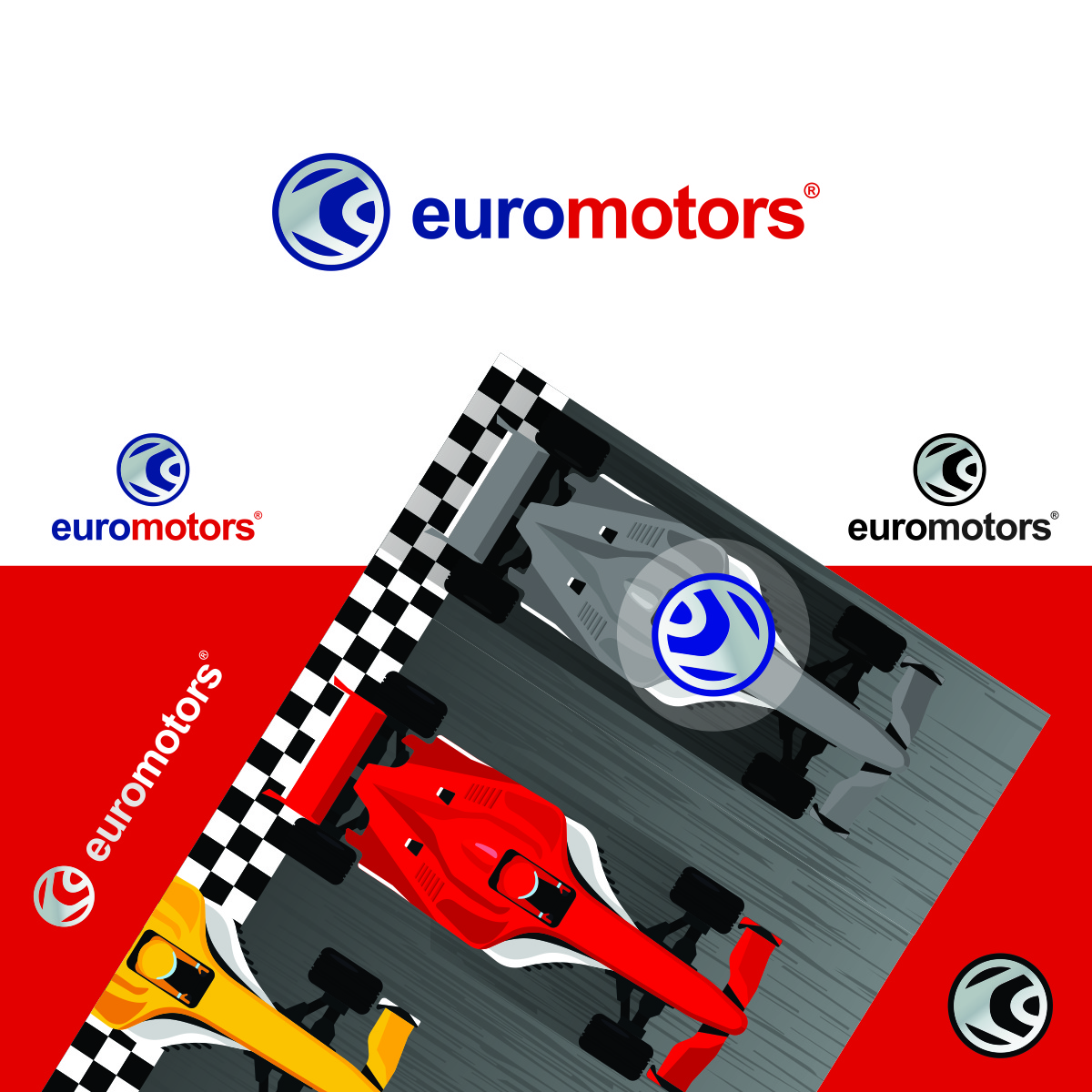 Logo Design by NSP Design for EURO MOTORS SA | Design #22105695