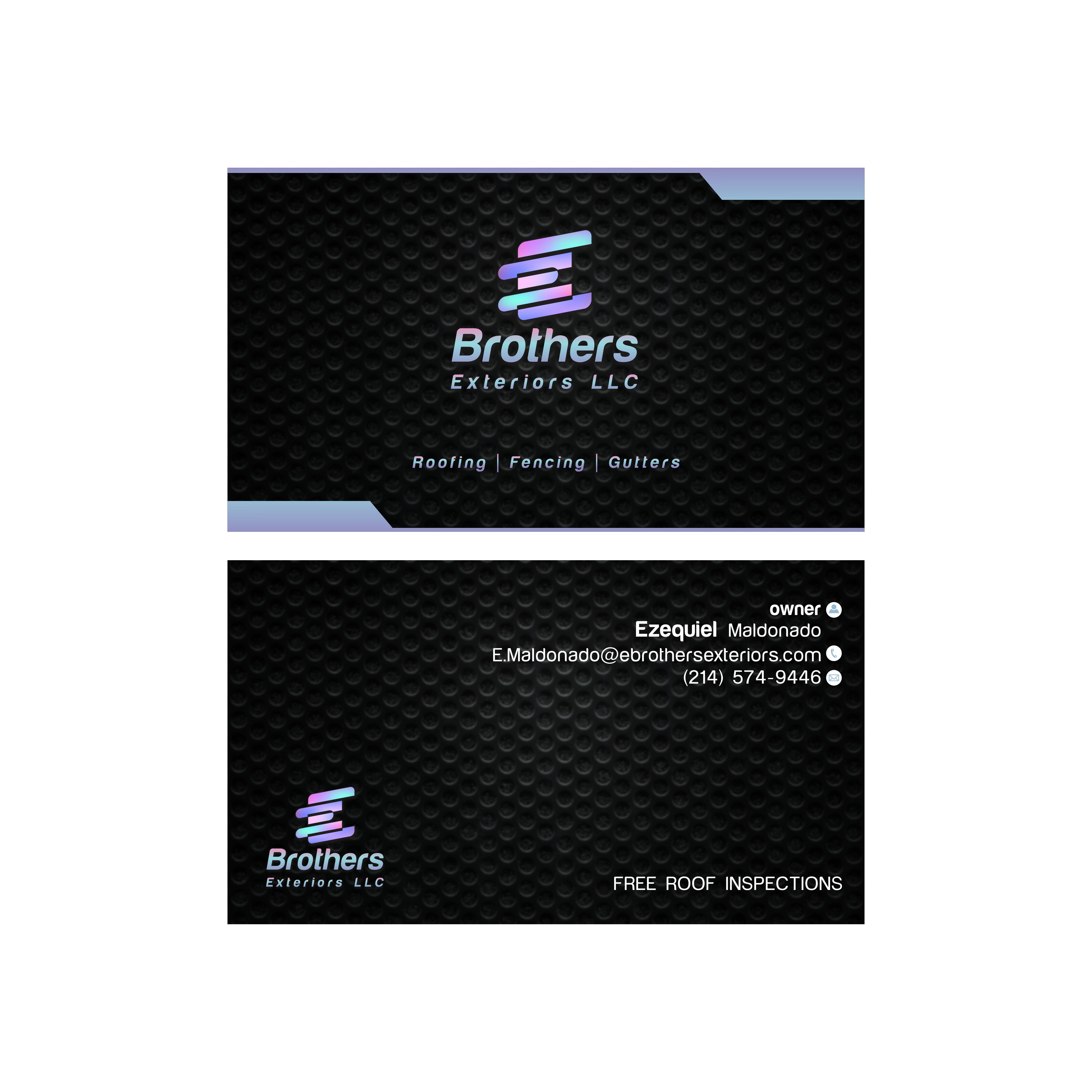Business Card Design by Ahmed Graphics for EBrothers Exteriors LLC | Design #22092002