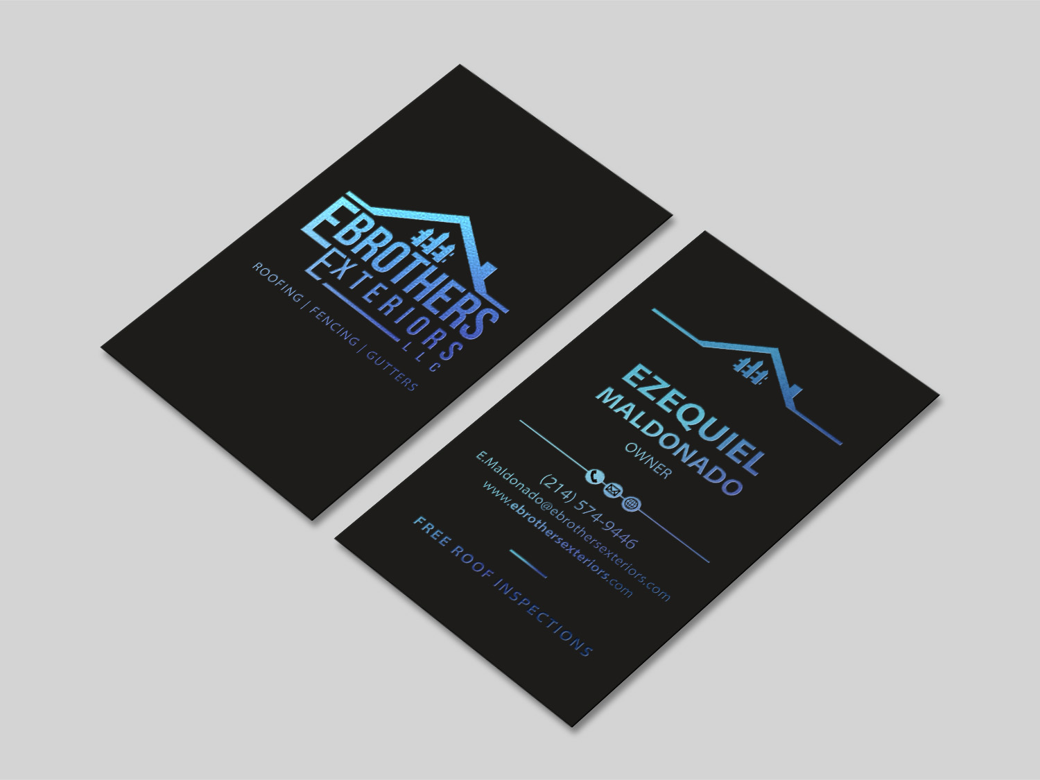 Visitenkarten-Design von MDesign für EBrothers Exteriors LLC | Design #22096244
