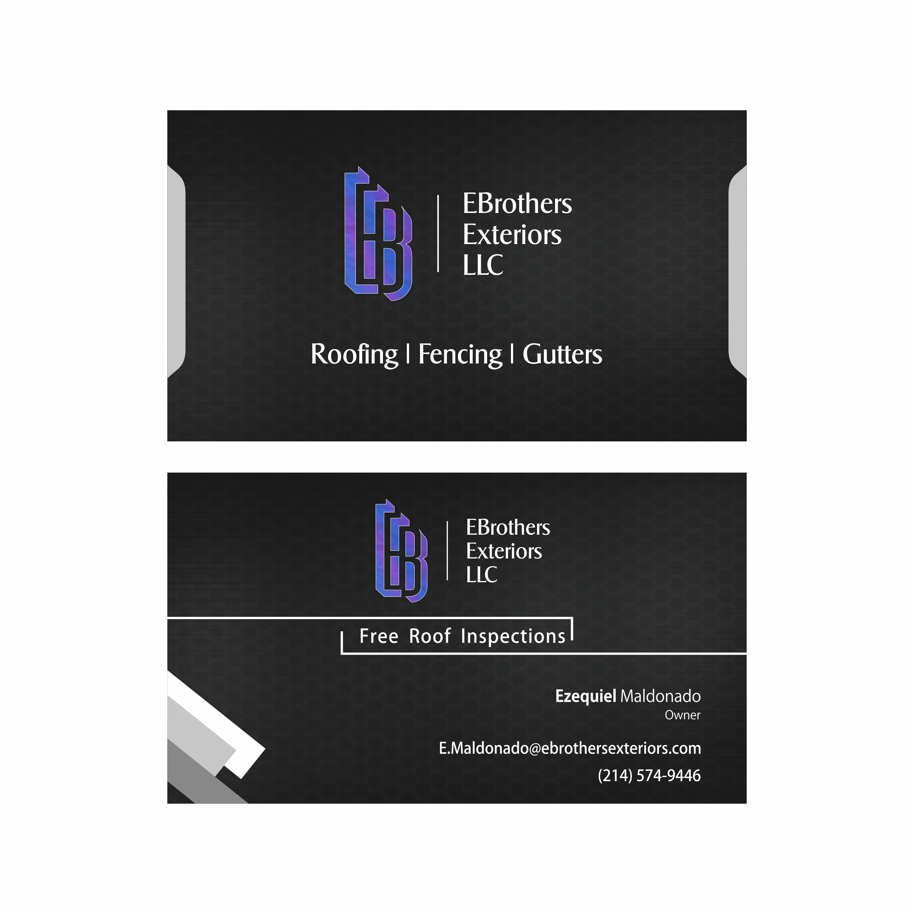 Design de Carte de Visite par Awais Ahmad pour EBrothers Exteriors LLC | Design #22112097
