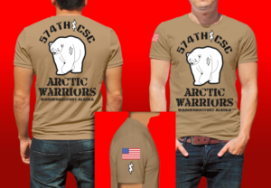Arctic warriors 574th CSC US ARMY | Diseño de Camiseta por Al Pech