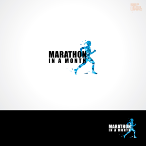 MARATHON IN A MONTH.   Our tagline is "changing lives 1k at a time" | Logo Design by step forward 2