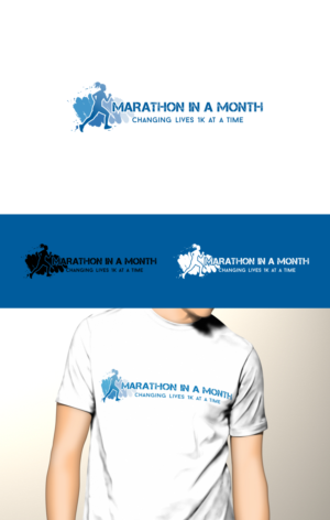 MARATHON IN A MONTH.   Our tagline is "changing lives 1k at a time" | Logo Design by siti MWDesign