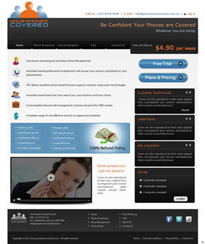 Web Design by pb for this project | Design: #717680