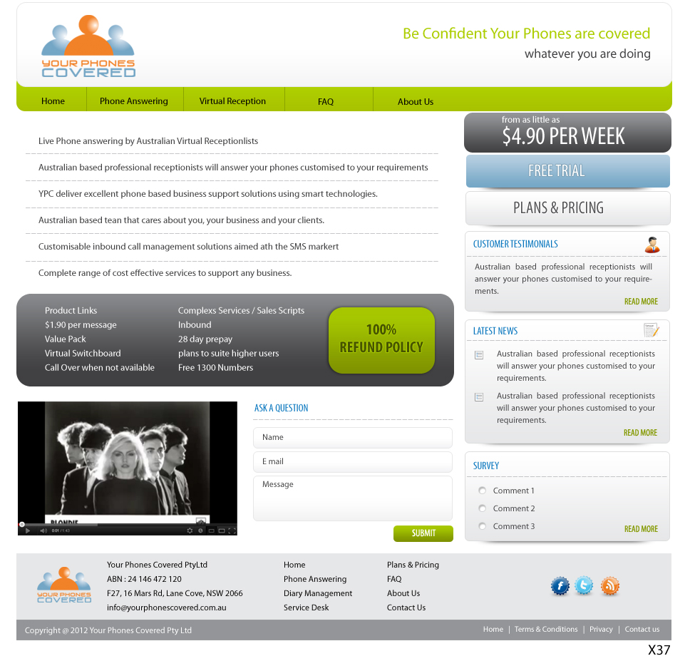 Web Design par pb pour ce projet | Design #718106