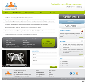 Web Design by pb for this project | Design: #718106