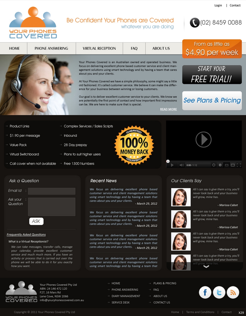 Web Design by pb for this project | Design #721375