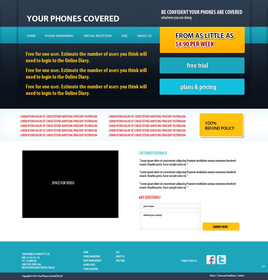 Web Design by pb for this project | Design #721376