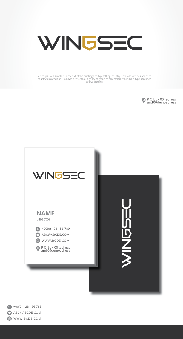 Logo Design by graphicevolution for WINGSEC | Design #22078952