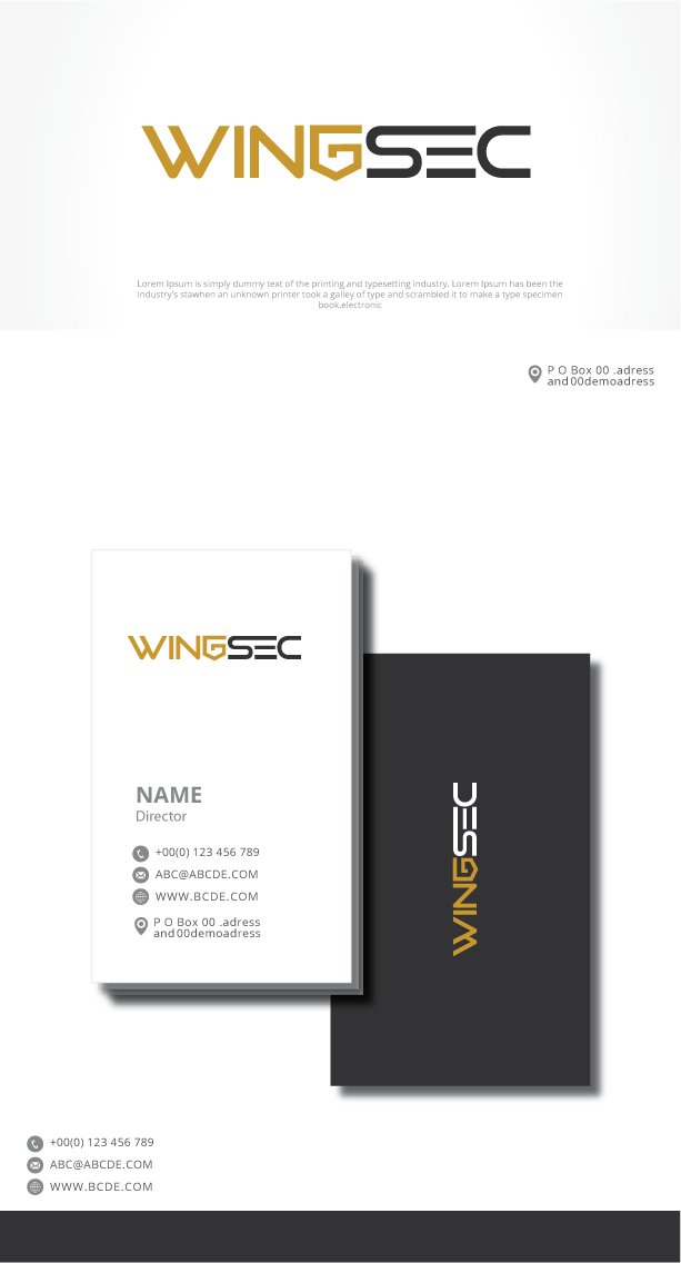 Logo-Design von graphicevolution für WINGSEC | Design #22084383