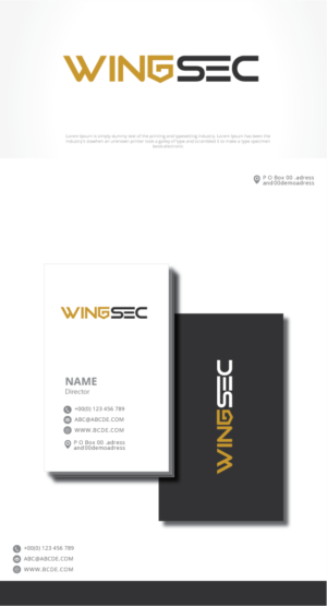 Logo Design by graphicevolution for WINGSEC | Design: #22084385