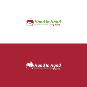 Hand In Hand Farm, LLC.  We would also like to include the tag line Better Food, Better Lives into the logo | Diseño de Logo por Basksh Designs
