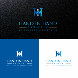 Hand In Hand Farm, LLC.  We would also like to include the tag line Better Food, Better Lives into the logo | Diseño de Logo por ZiangArt_Studio