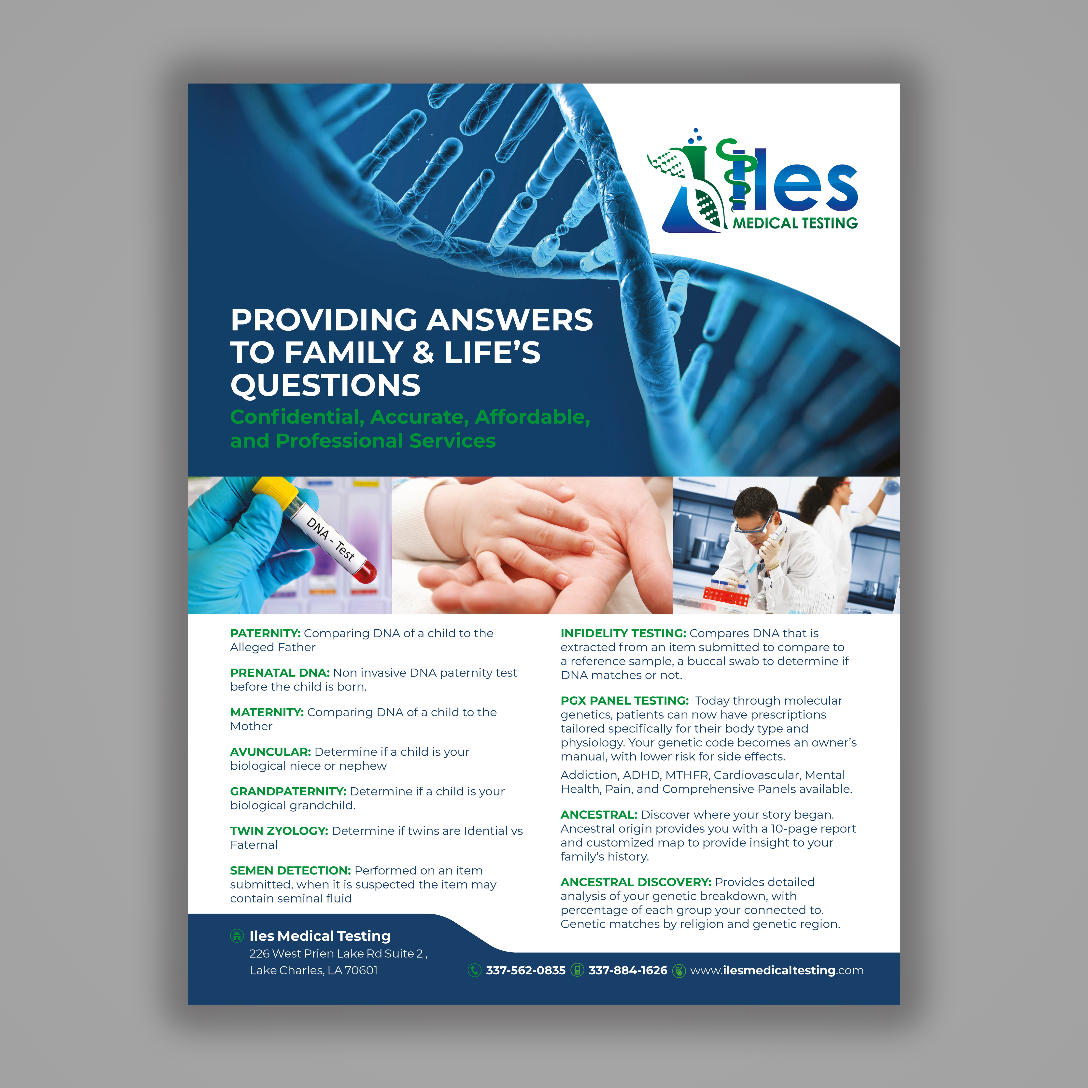 Stationery Design by Mariyam Khan for Iles Medical Testing | Design #22075925