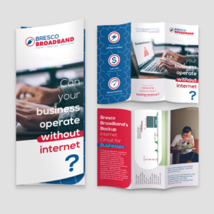 Always connected with Bresco Broadband's Backup Internet Circuit | Flyer-Design von dede_dwiyansyah