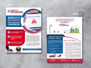 Always connected with Bresco Broadband's Backup Internet Circuit | Flyer-Design von innovative earth
