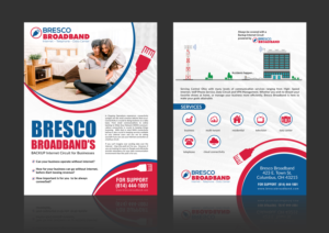 Always connected with Bresco Broadband's Backup Internet Circuit | Flyer-Design von n214008