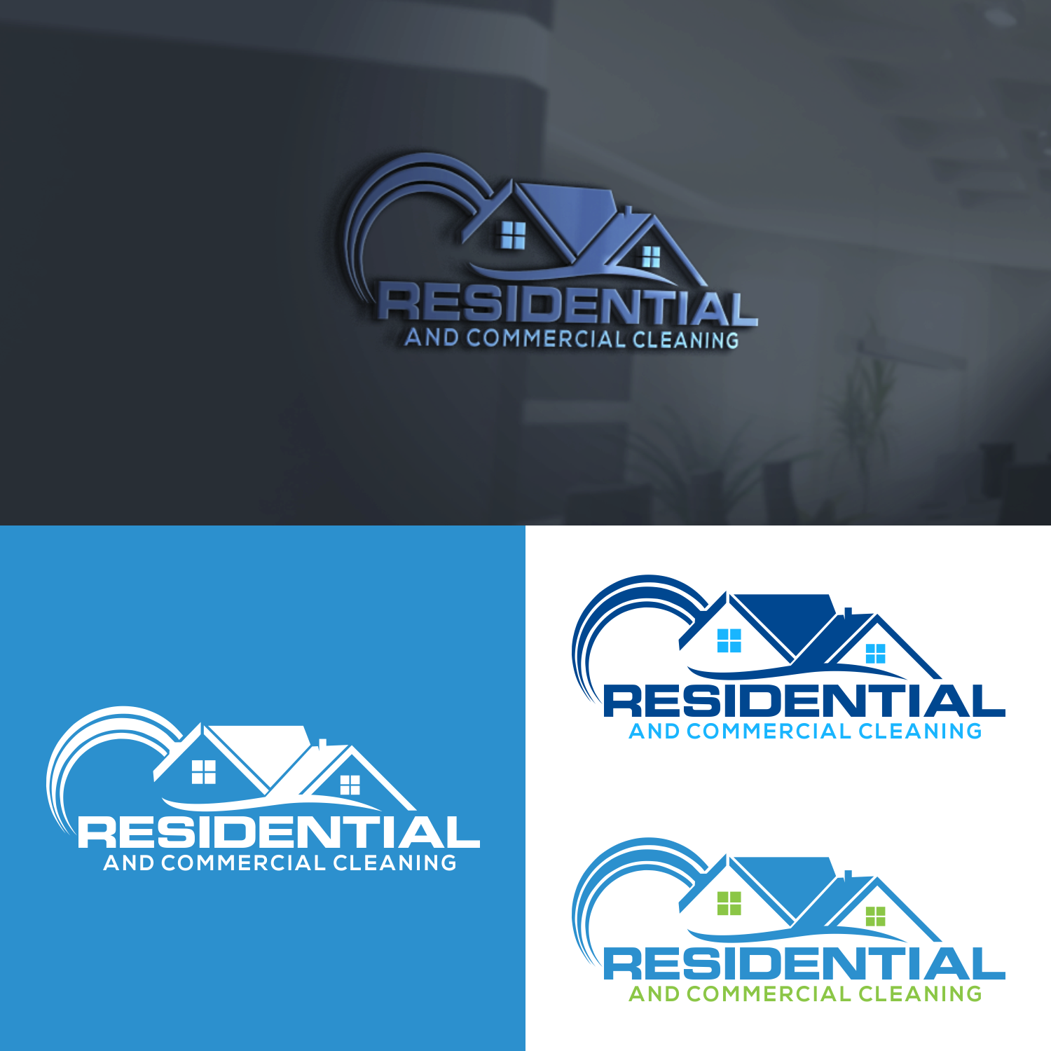 Logo Design by sinau_nggambar for All In One's Cleaning Services | Design #22081401