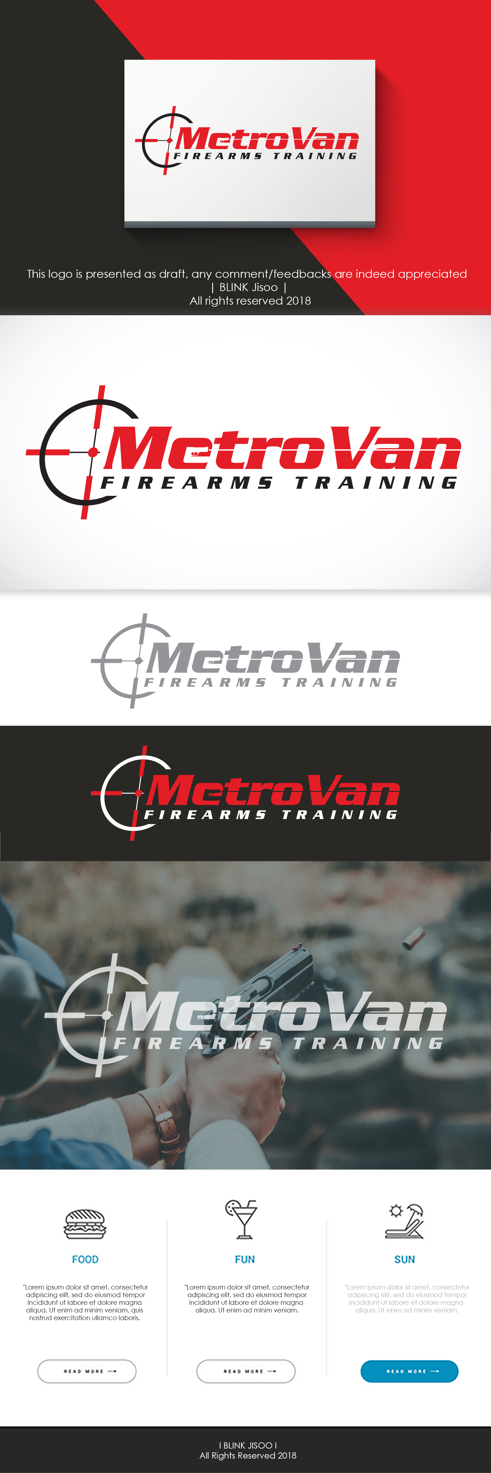 Logo Design by Riv. for Metrovan Firearms Training | Design #22082435