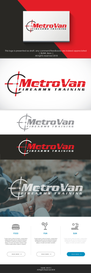 MetroVan Firearms Training | Logo Design by Riv.
