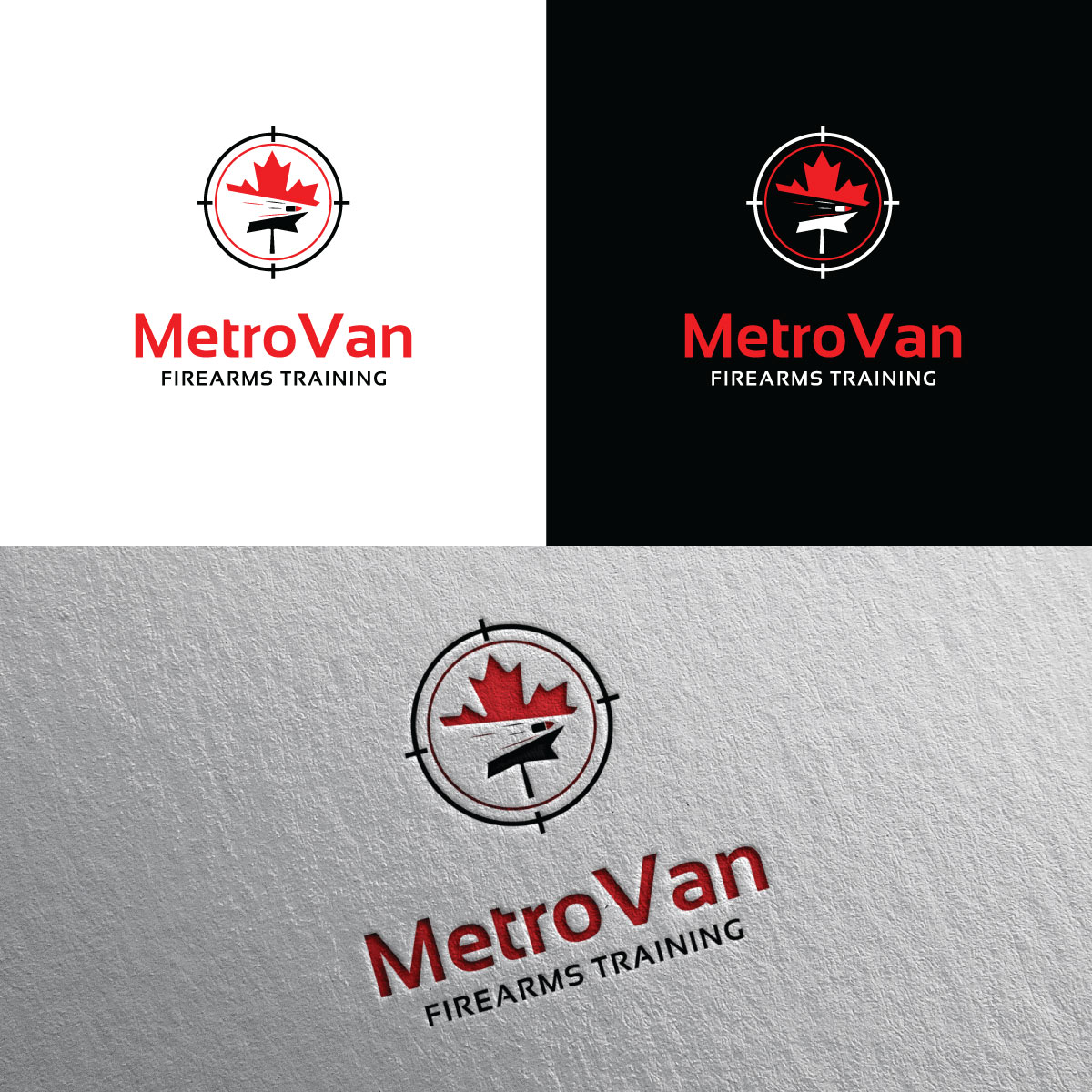Logo Design by Rii for Metrovan Firearms Training | Design #22089794
