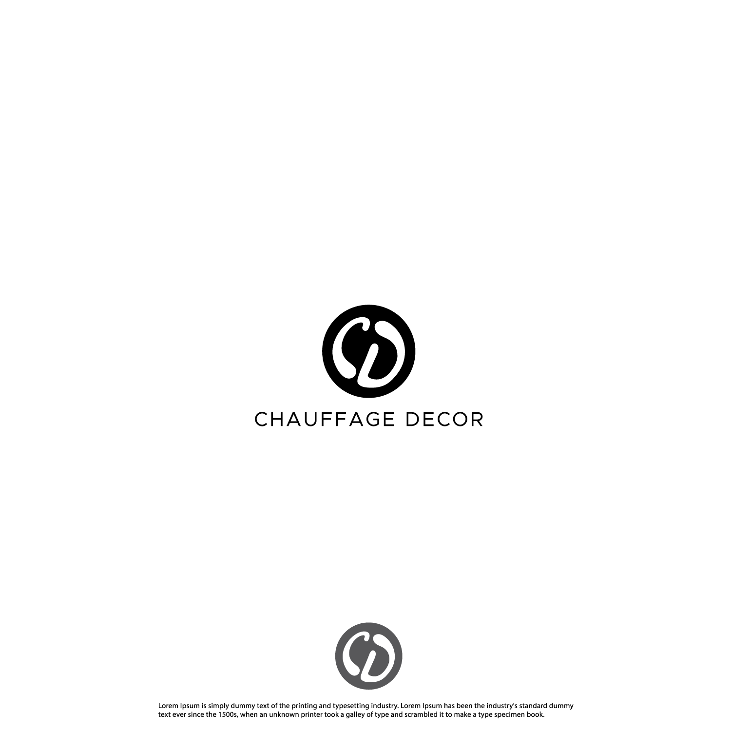 Logo Design by Potatow for CHAUFFAGE DECOR | Design #22138262
