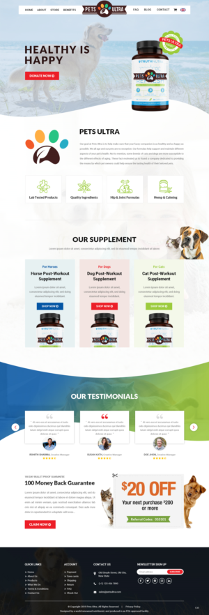 Web Design par pb pour ce projet | Design : #22093377