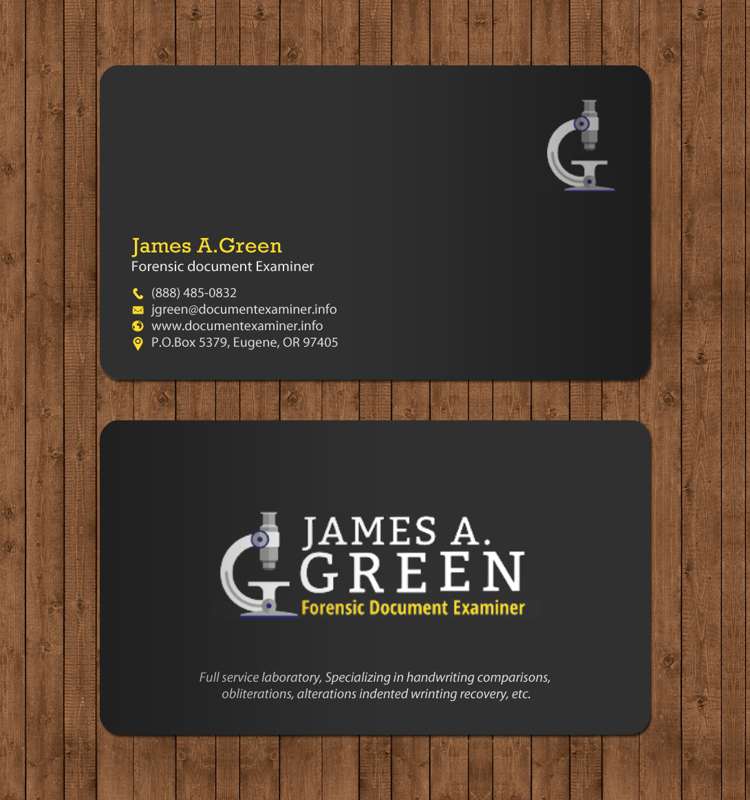 Stationery Design by chandrayaan.creative for Forensic Document Examiner | Design #22109272