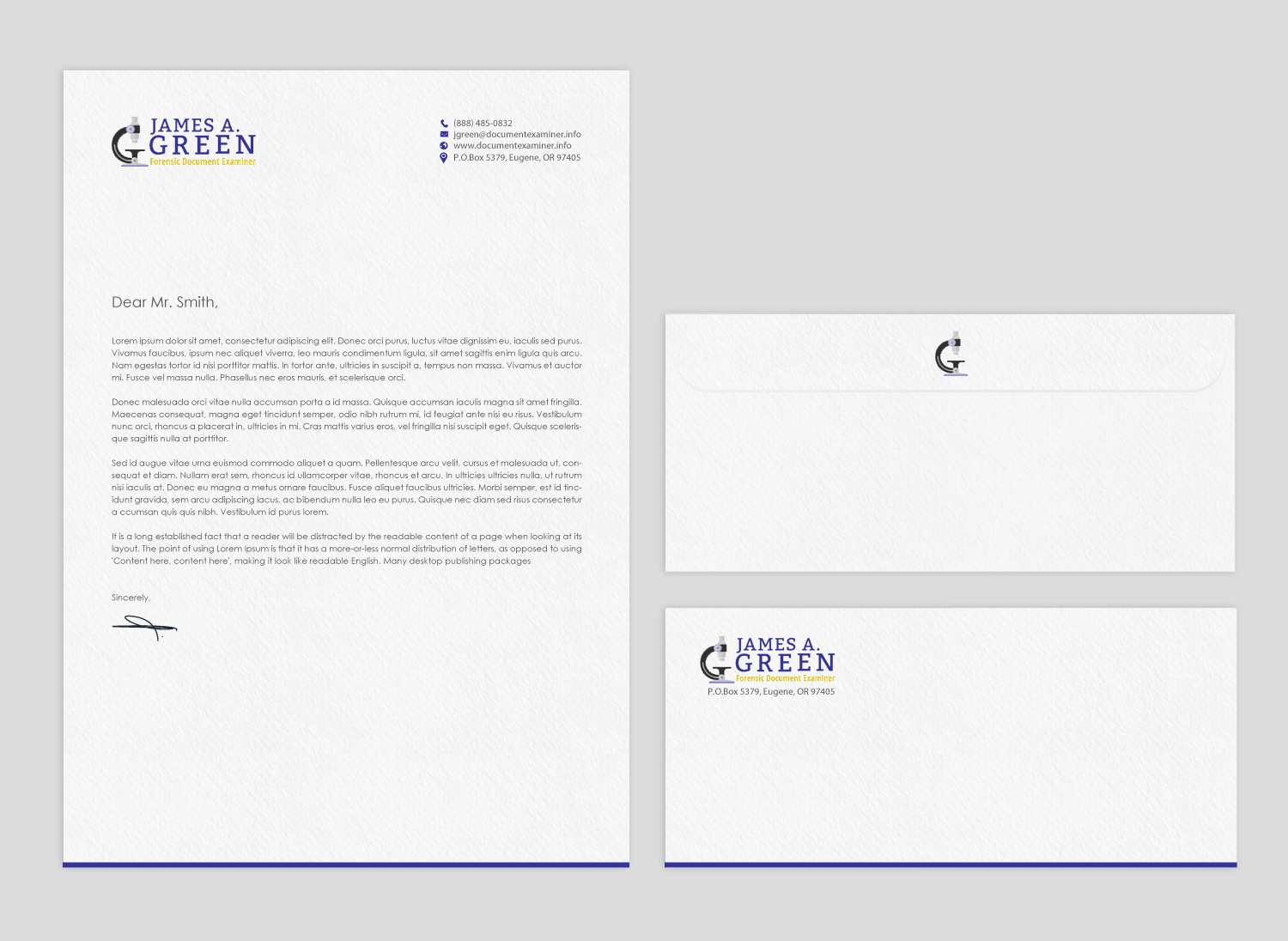 Diseño de Papelería por chandrayaan.creative para Forensic Document Examiner | Diseño #22127093