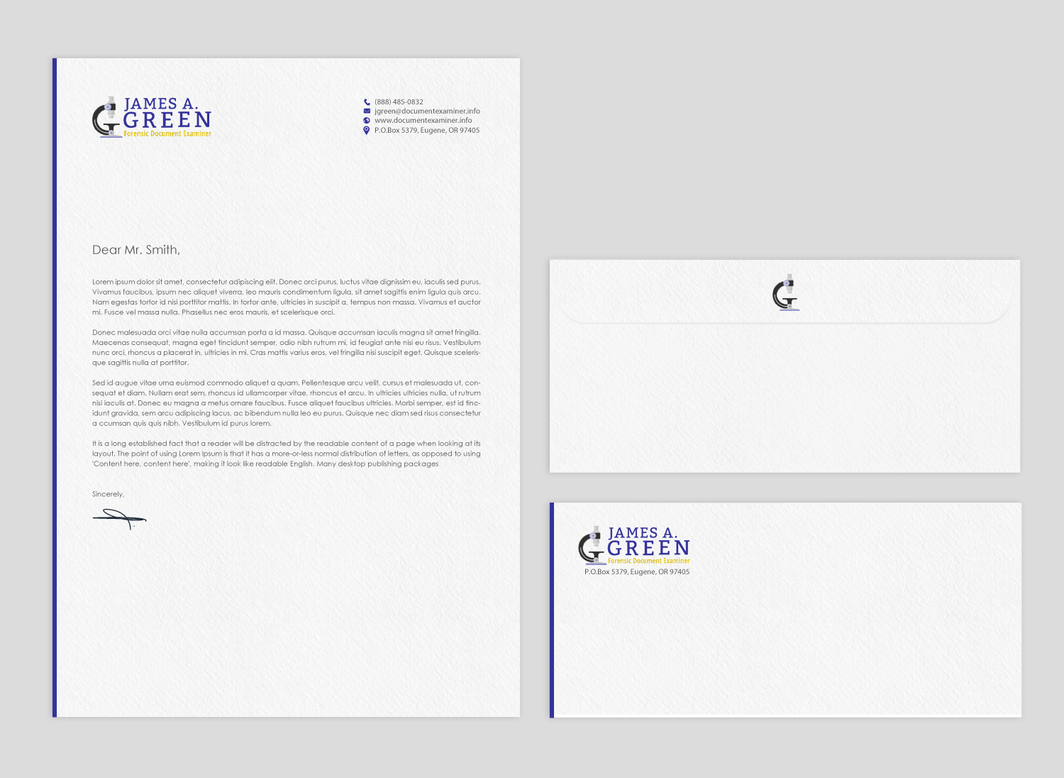 Diseño de Papelería por chandrayaan.creative para Forensic Document Examiner | Diseño #22127095