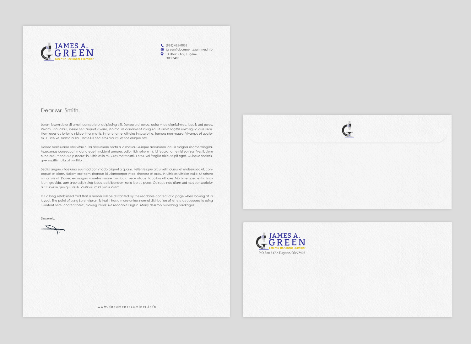 Diseño de Papelería por chandrayaan.creative para Forensic Document Examiner | Diseño #22127096